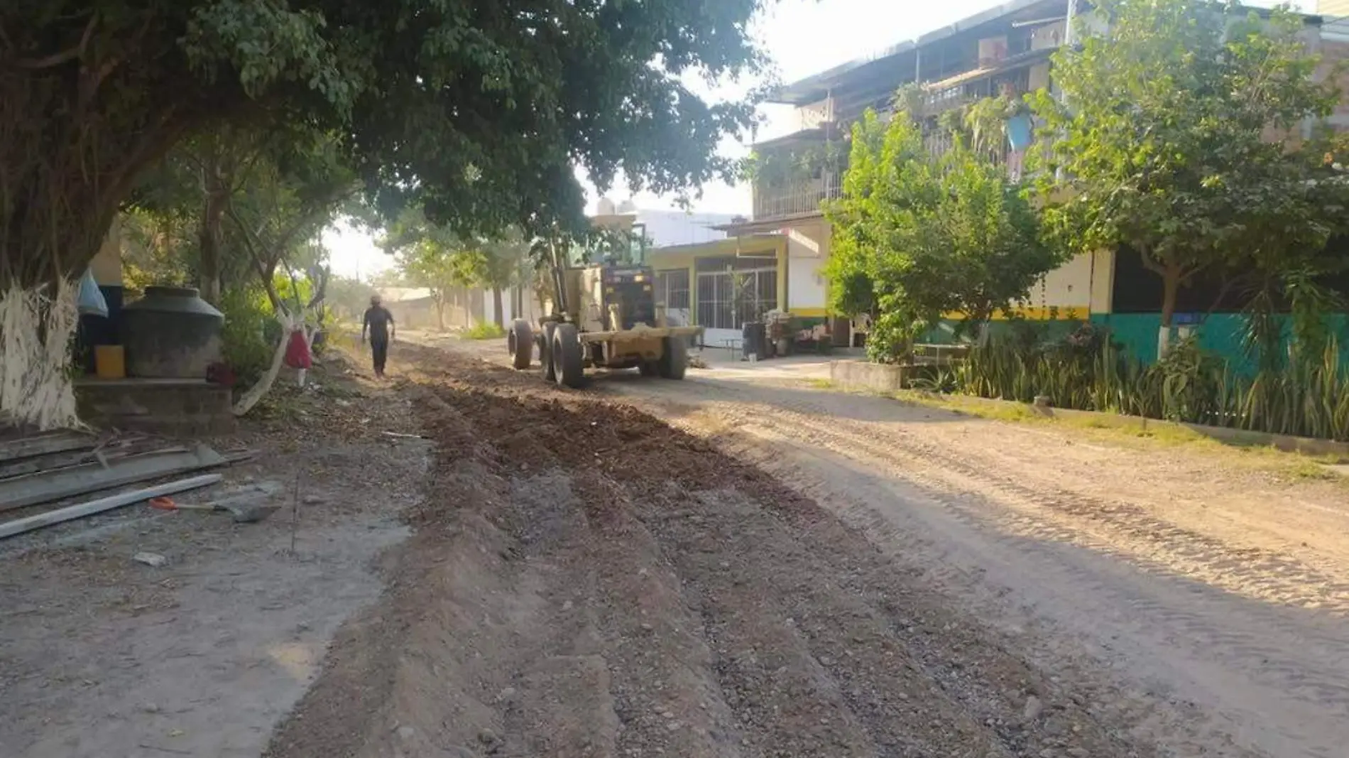 pavimentación Las guacamayas